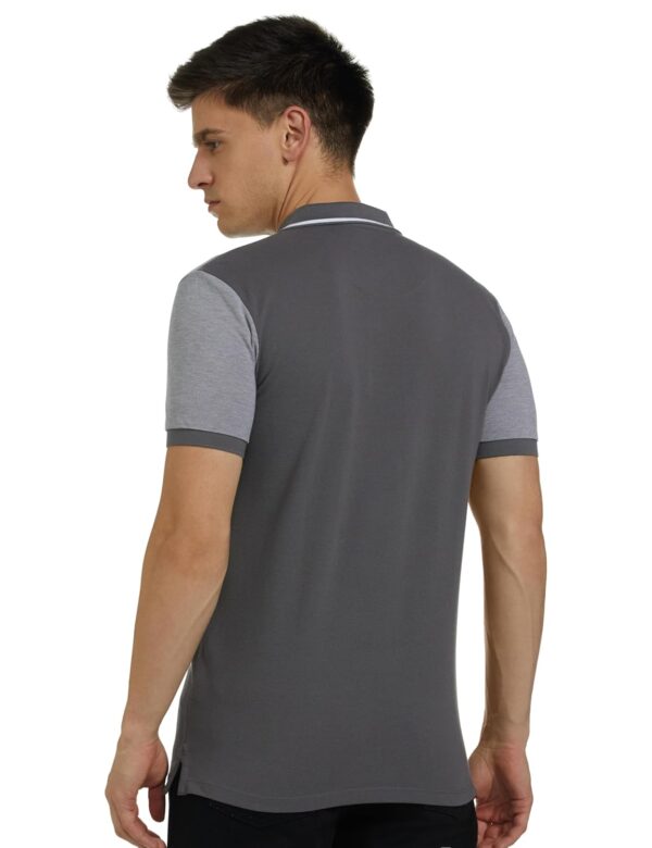 Allen Solly Men Polycotton Regular Fit Color Blocked Polo - Image 2