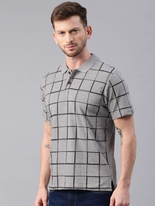 KRYPTIC Men's Pure Cotton Printed Half Sleeve Polo Tshirt - Image 3