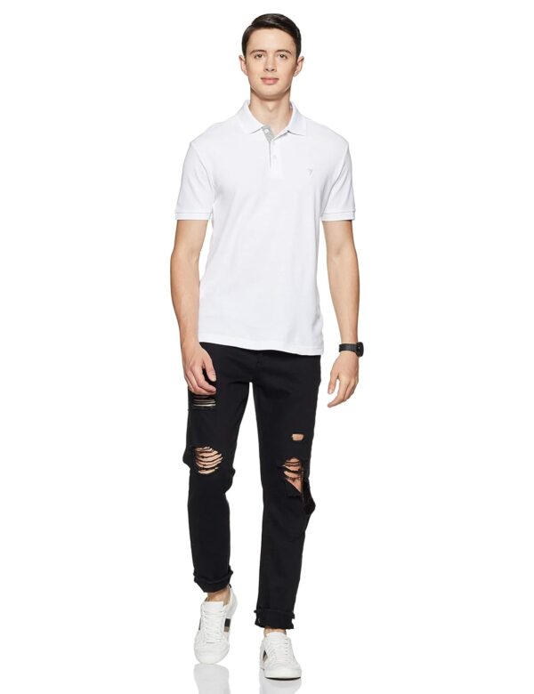 Van Heusen Men's Cotton Regular Fit Athleisure Colour Fresh Polo T-Shirt - 100% Combed - Moisture Wicking, Ultra Soft - Image 7