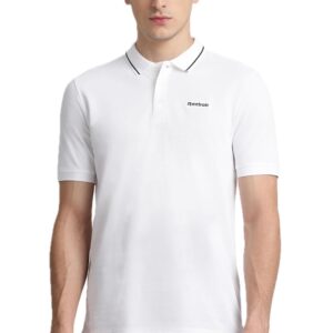 Reebok Men's Essential Cotton Polo Shirt - Classic Short Sleeve Polo for Smart Casual Everyday Wear