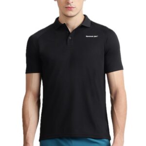 Reebok Men's Workout Raglan Polo Shirt - Performance Polo for Training & Casual Wear