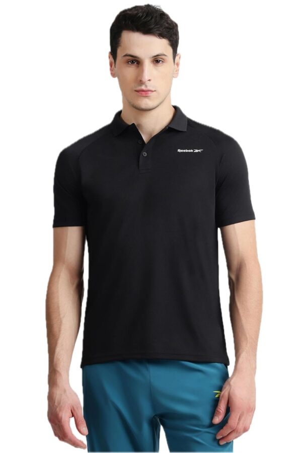 Reebok Men's Workout Raglan Polo Shirt - Performance Polo for Training & Casual Wear