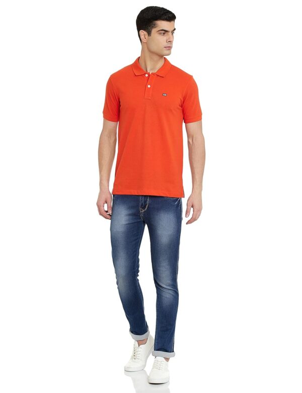 Arrow Men Cotton Solid Regular Fit Polo T-Shirt - Image 7