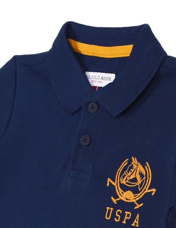 U.S. POLO ASSN. Boy's Cotton Regular Fit Polo T-Shirt - Image 3