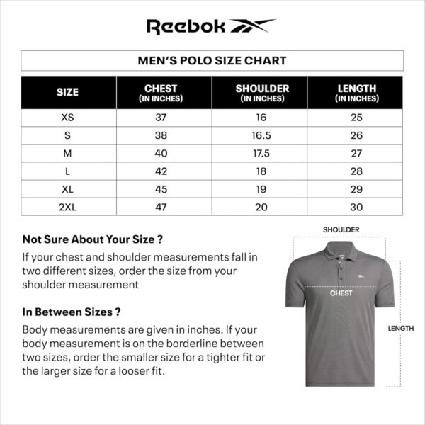 Reebok Men's Jacquard Collar Polo Shirt - Smart Casual Polo T-Shirt with Premium Detailing for Work & Weekends - Image 6
