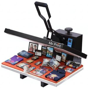 My Print | Heat Press Machine 16x24 | Heavy Duty | Multifunctional Use | DTF Printing |Sublimation Printing | Vinyl Printing | Screen Printing | Fusing Machine