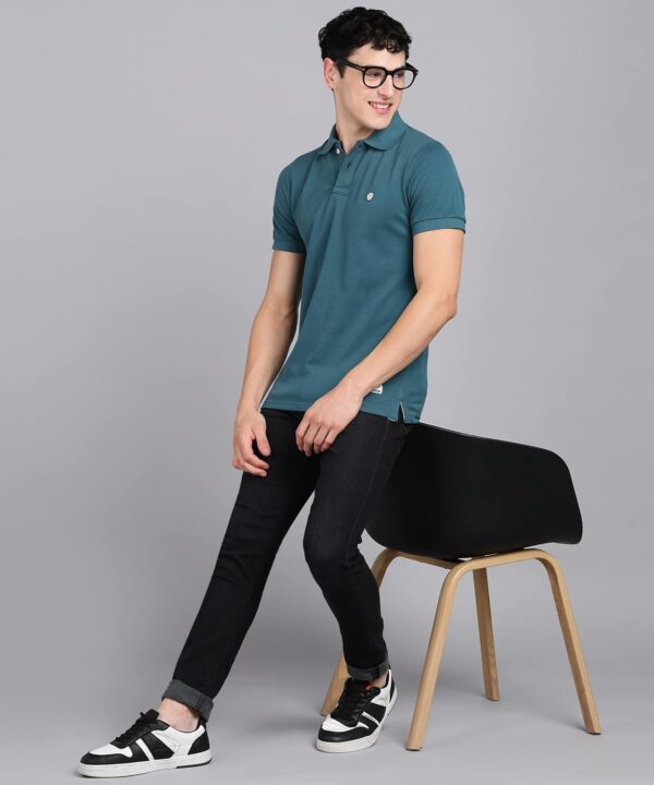 Alan Jones Clothing Men's Cotton Slim Fit Polo T-Shirt - Image 7