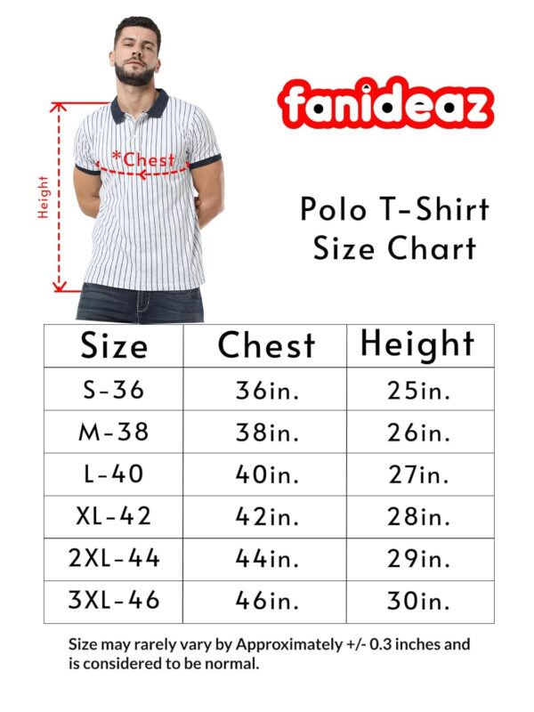 fanideaz Mens Half Sleeve Cotton Striped Branded Polo T-Shirt for Mens || Polo T Shirt for Men || Tshirt for Men Stylish - Image 6