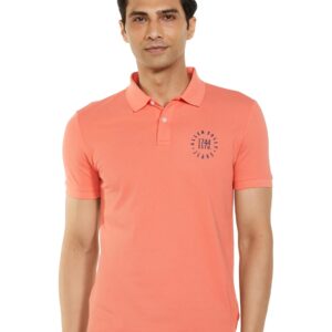 Allen Solly Men's Regular fit 100% Cotton Single Jersey Polo