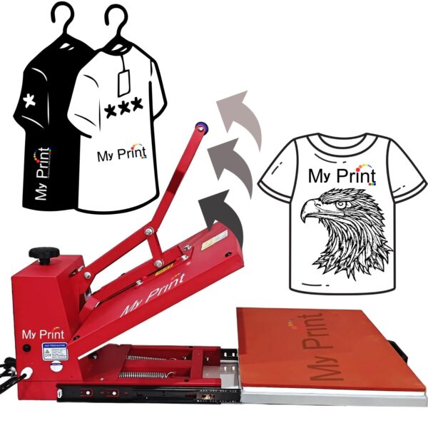 My Print | Automatic Open with Slider | Heat Press Machine 16x24 | Heavy Duty | Multi Purpose Use | DTF Printing |Sublimation Printing | Vinyl Printing | Screen Printing | Fusing Machine (Drawer 16x24 HEAT PRESS) - Image 2