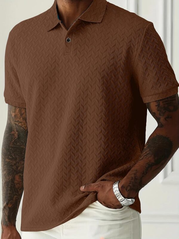 KAJARU Men's Solid Regular Fit T-Shirt - Image 6