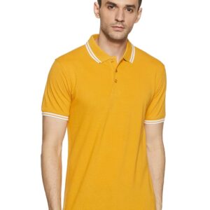Amazon Brand - Symbol Men's Cotton Rich Solid Polo Tshirt | Collar Tshirts | Half Sleeves | Plain-Regular Fit (Available in Plus Size and Combo Pack of 2)