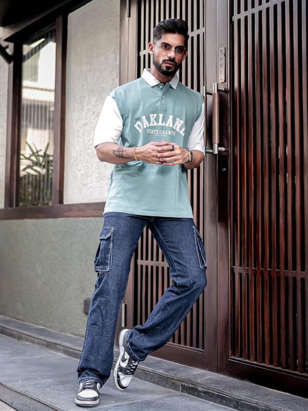 Maniac|| Polo Tshirts for Men||Polo Neck|| Halfsleeve Tshirt for Men||Oversized Tshirts for Men - Image 5