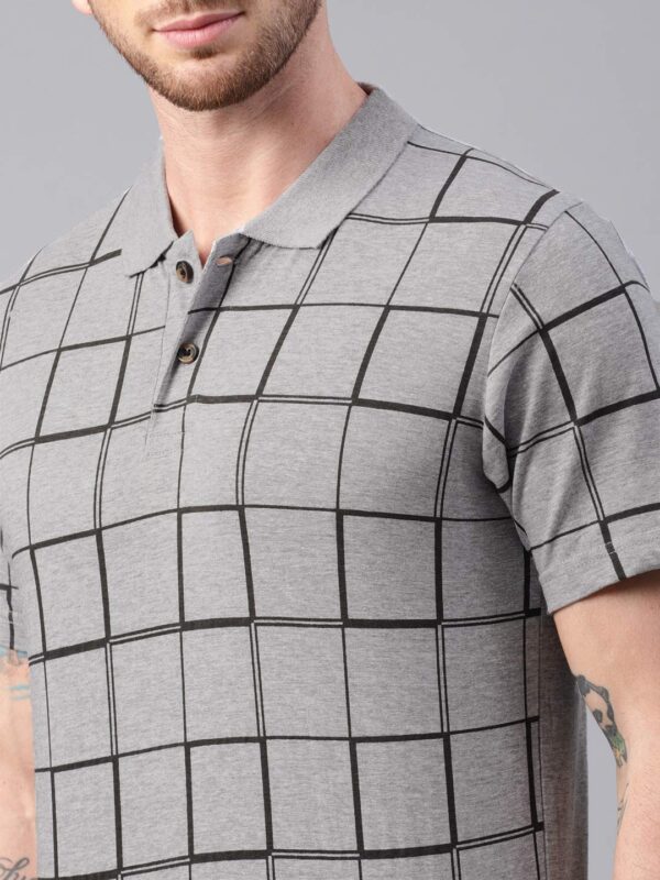 KRYPTIC Men's Pure Cotton Printed Half Sleeve Polo Tshirt - Image 4