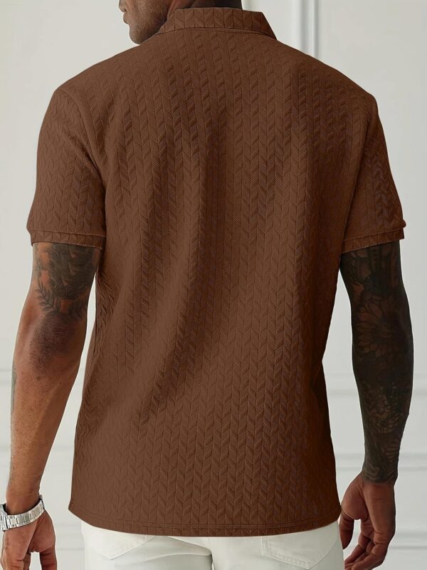 KAJARU Men's Solid Regular Fit T-Shirt - Image 2