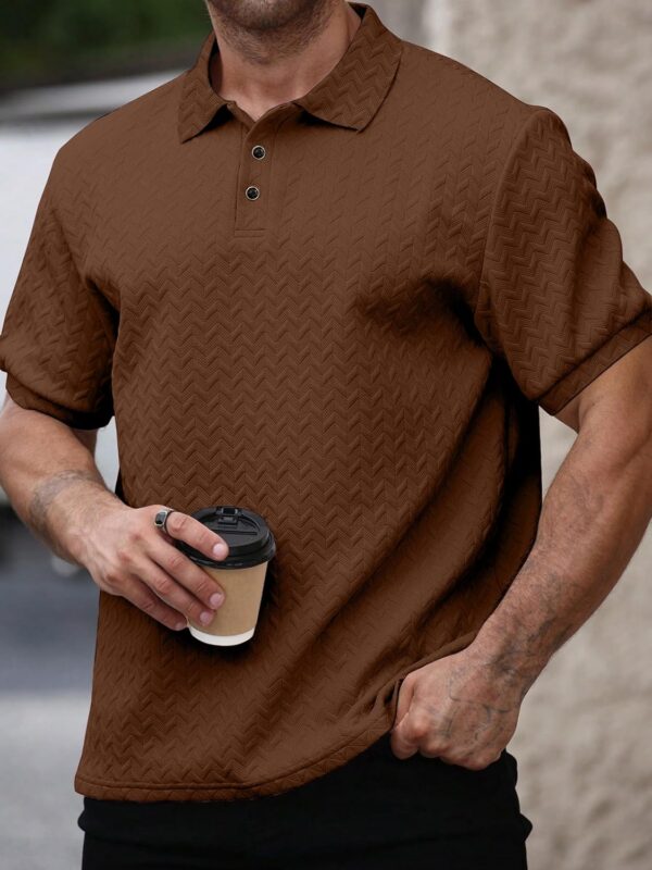 KAJARU Men's Solid Regular Fit T-Shirt - Image 4