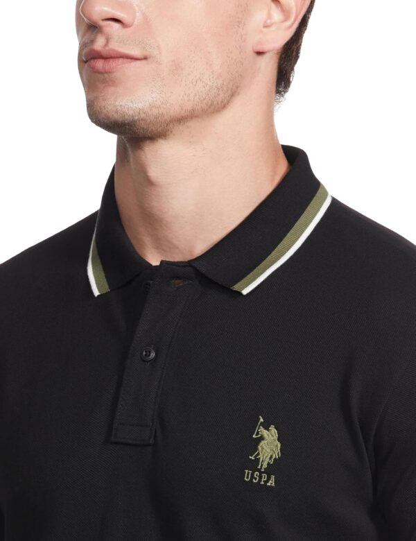 U. S. POLO ASSN. Men's Solid Slim Fit Polo Shirt - Image 3