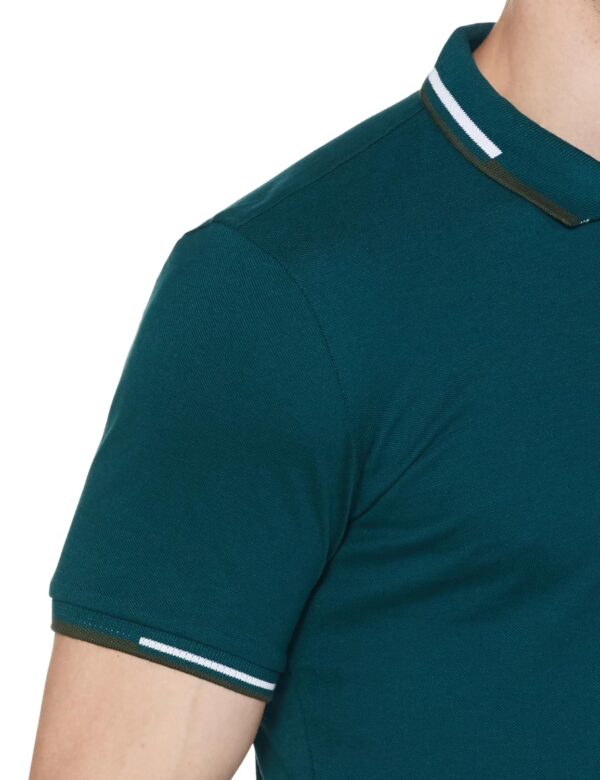 Allen Solly Men's Regular Fit Cotton Polo with Collar Detail - Image 4