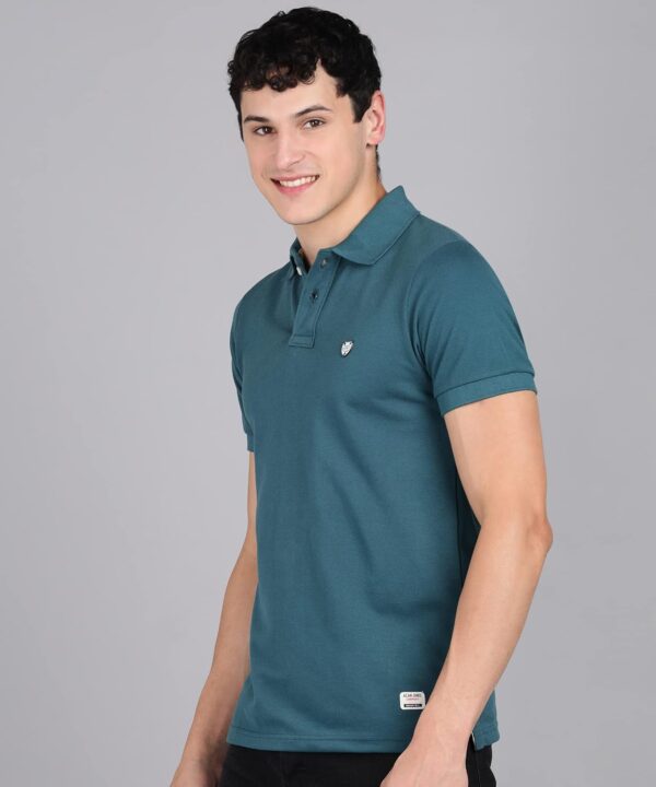 Alan Jones Clothing Men's Cotton Slim Fit Polo T-Shirt - Image 4