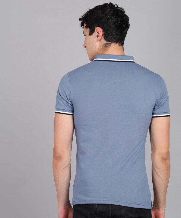 Alan Jones Clothing Men's Cotton Regular Fit Polo T-Shirt - Image 4