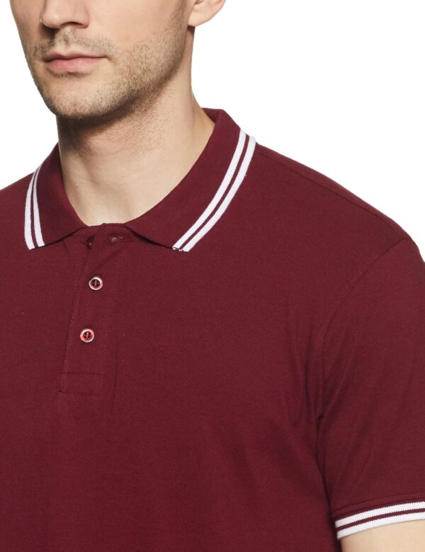 Amazon Brand - Symbol Men's Cotton Rich Solid Polo Tshirt | Collar Tshirts | Half Sleeves | Plain-Regular Fit (Available in Plus Size and Combo Pack of 2) - Image 3