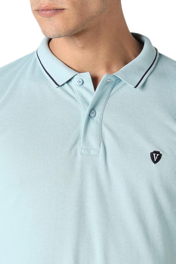 Van Heusen Men's Cotton Solid Regular Fit T-Shirt - Image 6