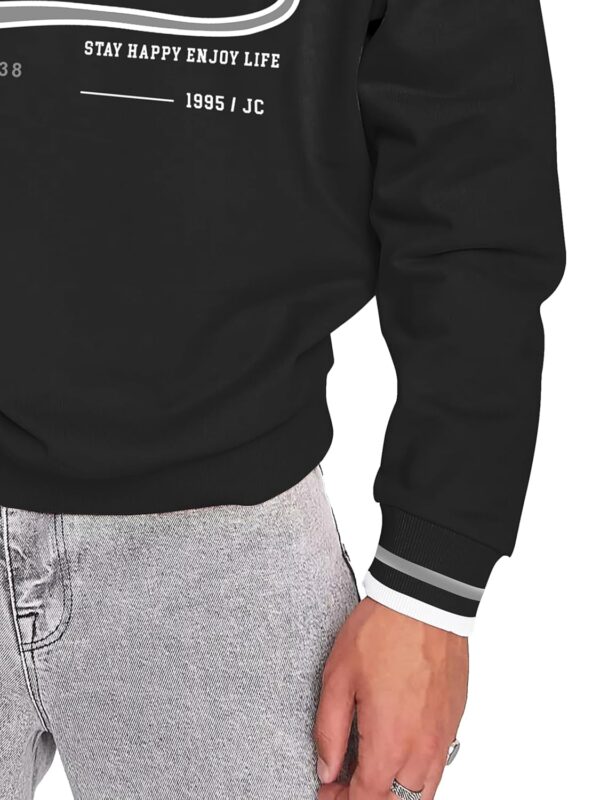 Jump Cuts || Mens || Printed || Polo Neck || Full Sleeve || Oversized Fit || Cotton Blend || Polo T-Shirt - Image 4