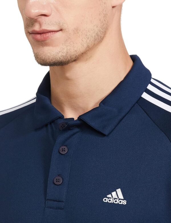 adidas Men's 100% Cotton Regular Fit Polo T-Shirt - Image 3