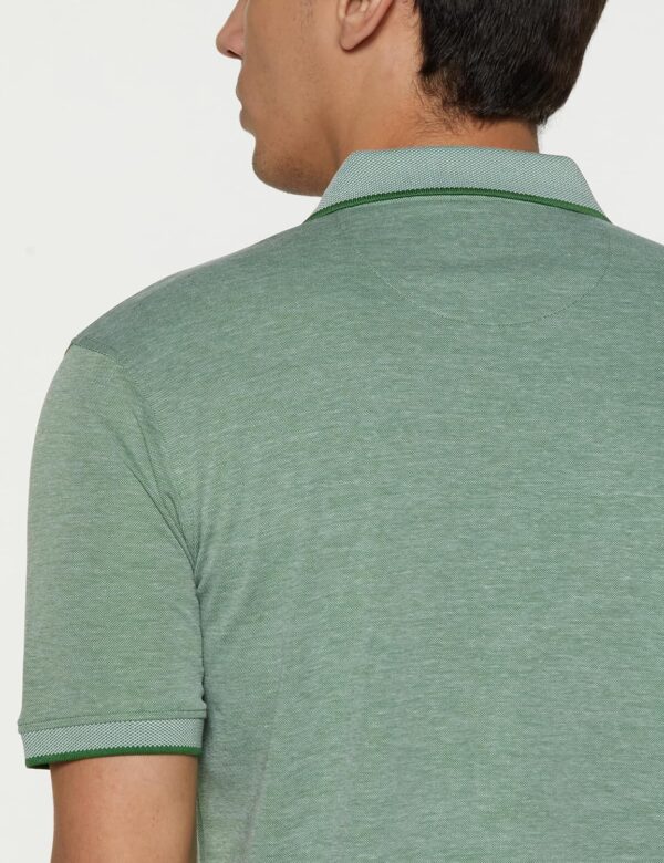 Peter England Men's Premium Branded Regular Fit Half Sleeve Polo T-Shirt | Cotton Rich | Birds Eye Interlock Weave| No Pocket - Image 4