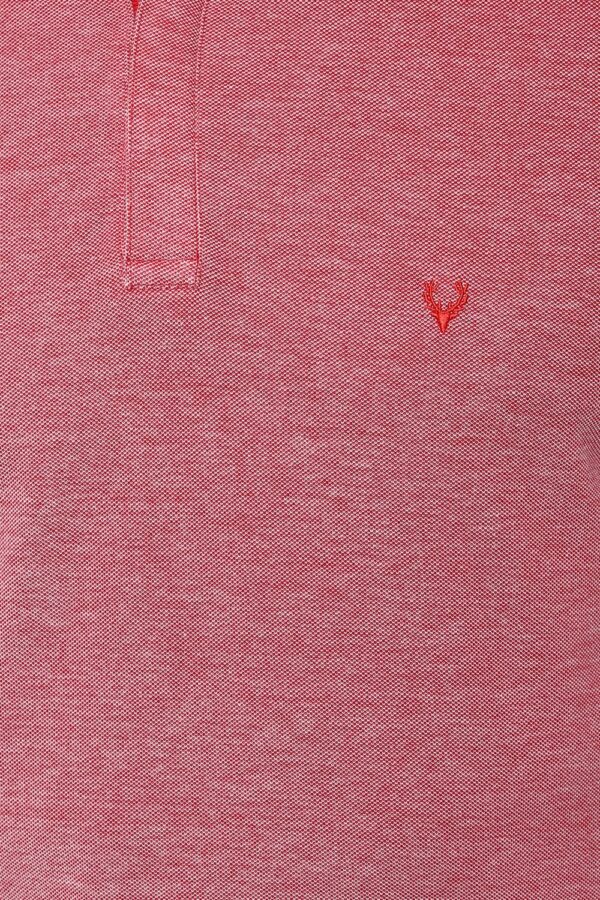 Allen Solly Men Cotton Solid Regular Fit Polo - Image 4