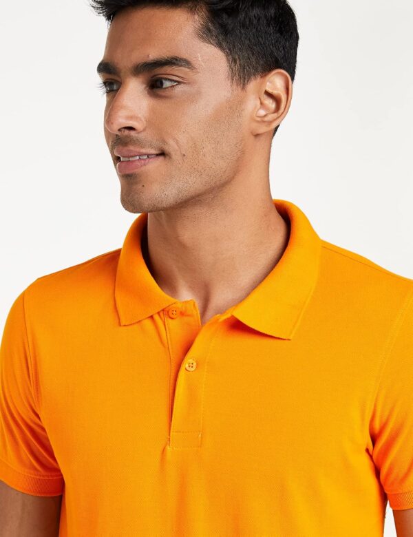 Amazon Brand - Symbol Men's Solid Cotton Rich Polo T Shirt | Collar Tshirts | Half Sleeves | Plain-Regular Fit - Image 4