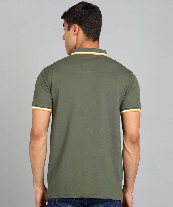 Alan Jones Clothing Men's Cotton Regular Fit Polo T-Shirt - Image 4