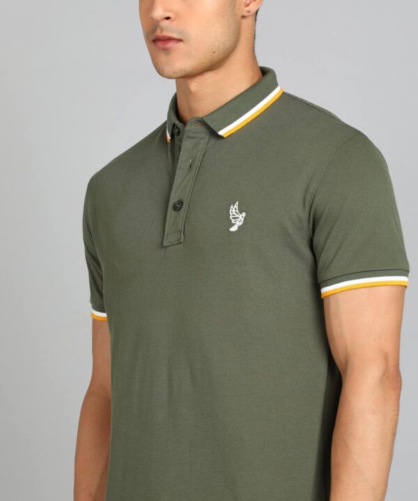 Alan Jones Clothing Men's Cotton Regular Fit Polo T-Shirt - Image 5