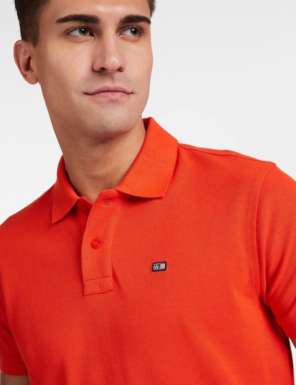 Arrow Men Cotton Solid Regular Fit Polo T-Shirt - Image 4