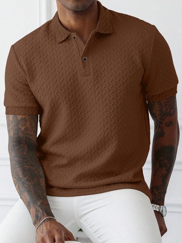 KAJARU Men's Solid Regular Fit T-Shirt - Image 5