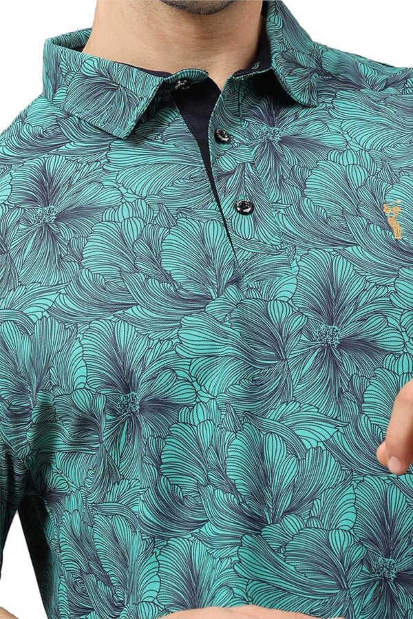 STELLERS Men's Premium Printed Polo T-Shirt's |Feather Touch Feel |Regular Fit| Odour Resistant| Anti-Static| Wrinkle Free | Quick Dry | Stretchable | Lightweight | Sweat-Proof - Image 6