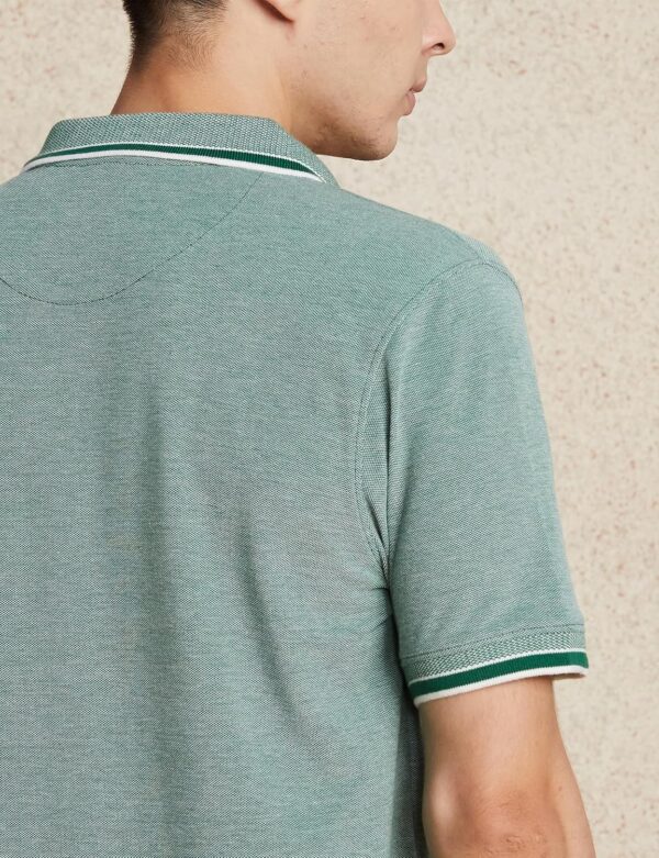 Amazon Brand - Symbol Men's Cotton Rich Textured Polo Tshirts | Collar Plain Tshirts | Half Sleeves - Regular Fit (Available in Plus Sizes) - Image 5