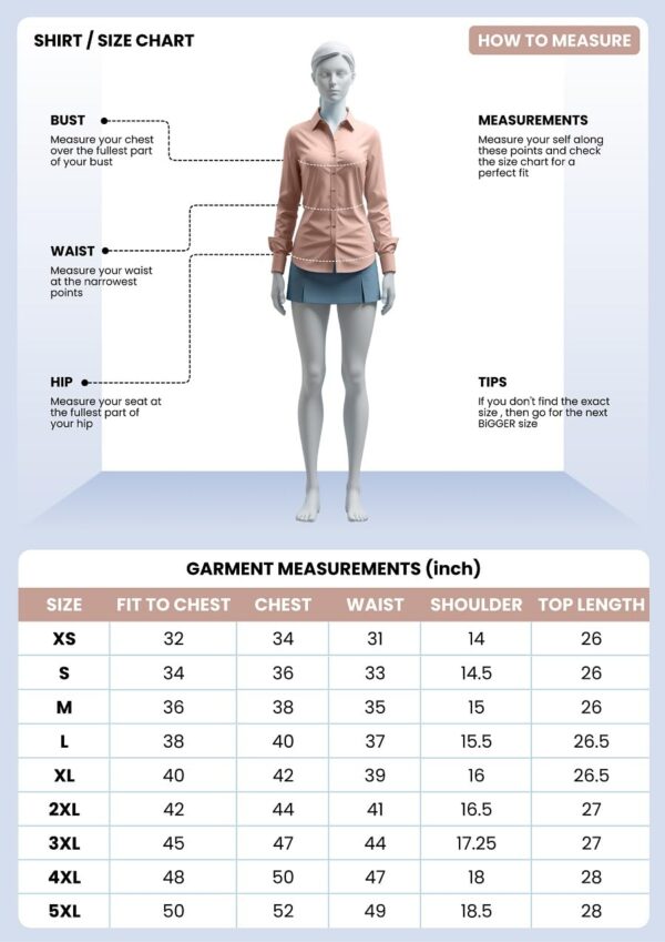 Leriya Fashion Women Rayon Shirts Korean Style Long Sleeve Oversized Button Down | Workwear Top for Office & Casual Wear - Image 6