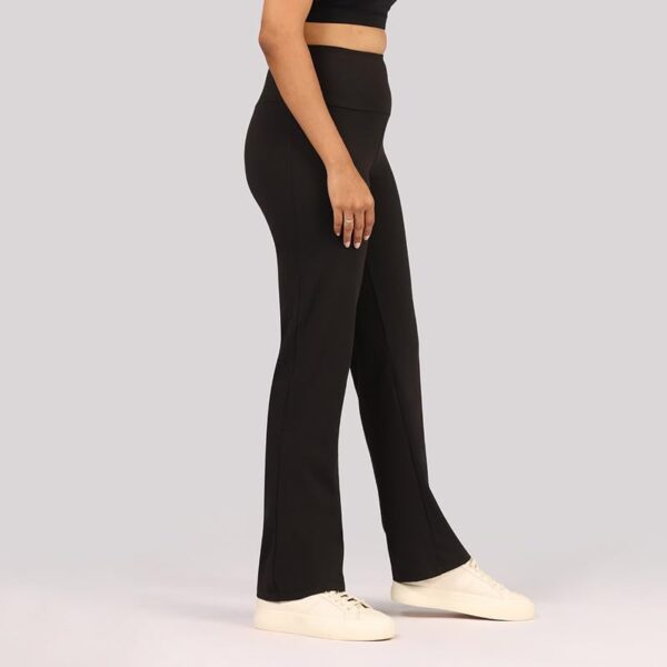 BlissClub Ultimate Straight Pants Trousers for Women with High Waist, Formal Pant for Women Office Wear with Wide Waistband - Image 5