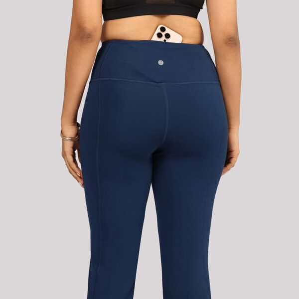 BlissClub Ultimate Flare Pants Lite Regular for Women Upto 5'4 ft | High Waist Trousers and Formal Pants for Office wear | Comfortable fit - Image 7