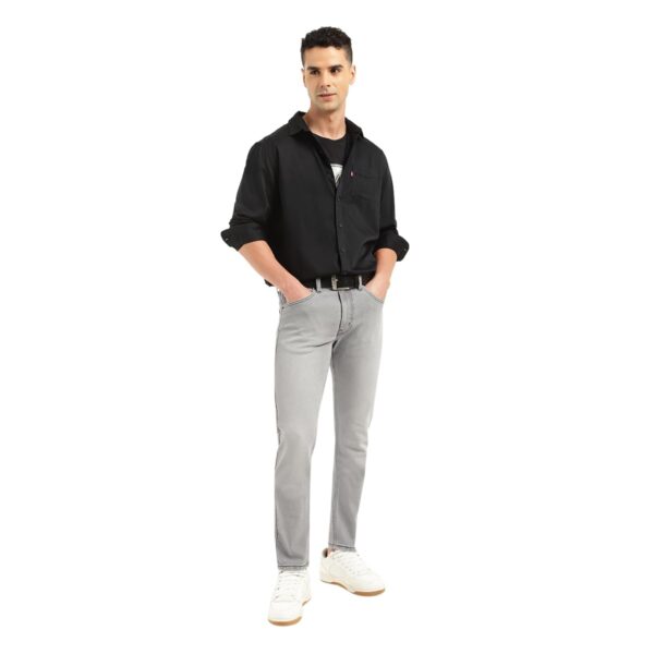 Levi's Men's 512 Mid Rise Fitted Jeans Grey - Image 3