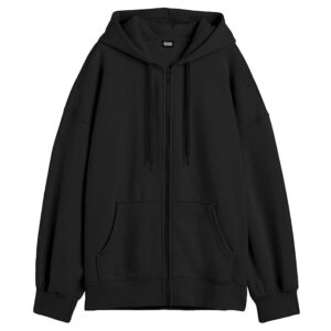 A to Z CREATION Women’s Solid Zip-Up Hoodie Jacket – Long Sleeve Hooded Neck Lightweight Casual Outerwear