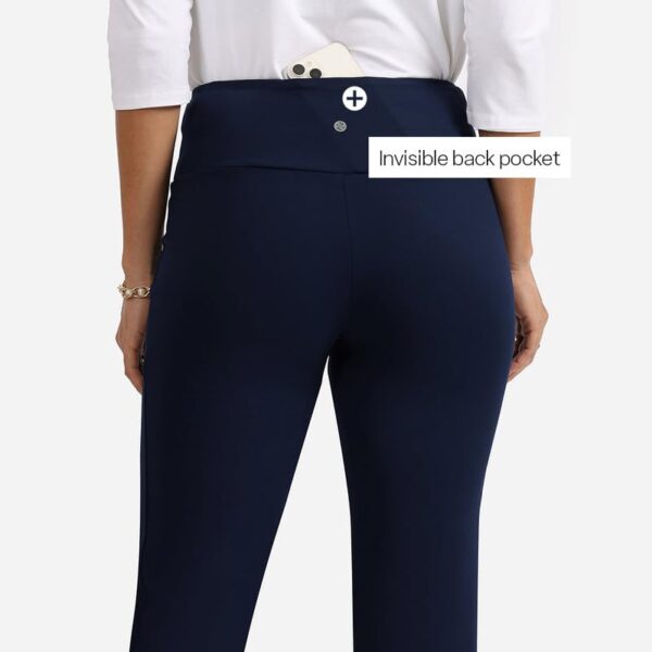 BlissClub Ultimate Straight Pants Trousers for Women with High Waist, Formal Pant for Women Office Wear with Wide Waistband - Image 6