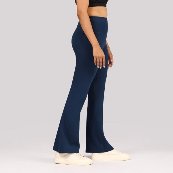 BlissClub Ultimate Flare Pants Lite Regular for Women Upto 5'4 ft | High Waist Trousers and Formal Pants for Office wear | Comfortable fit - Image 5
