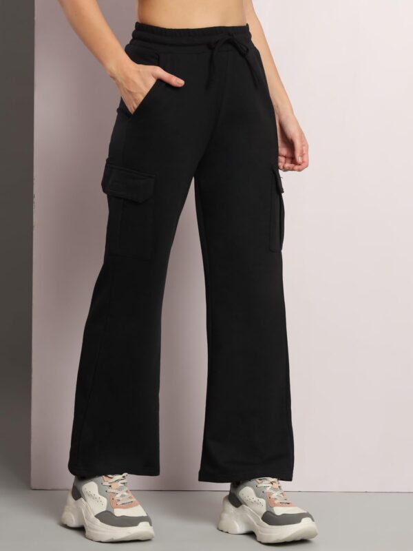 Q - RIOUS Women's Cargo Style Flared Trouser - Image 2