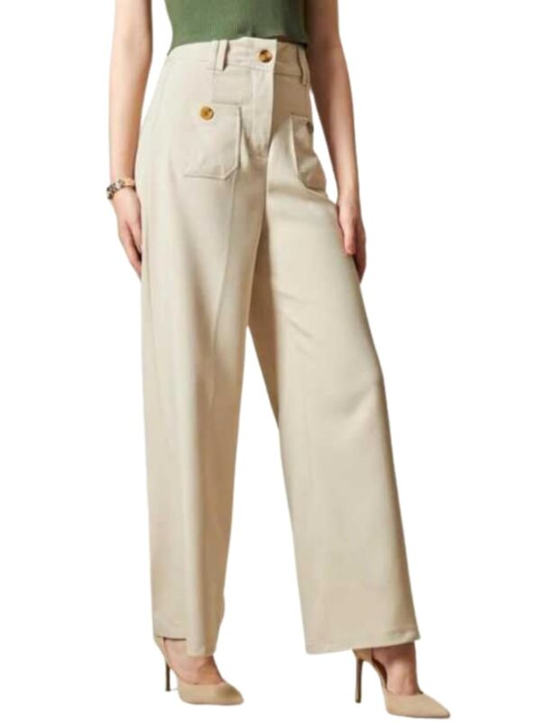 Leriya Fashion Trousers for Women – High Waist Korean Style Pants | Flared Formal Office Wear & Casual Parachute Cargo with Utility Pockets
