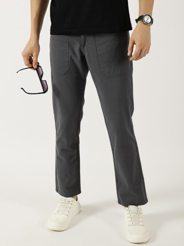 Thomas Scott Men's | Solid | Light Weight | Breathable Fabric | Mid Rise | Straight Fit | 100% Cotton | Button Waist | Chino Trouser | Pants - Image 5