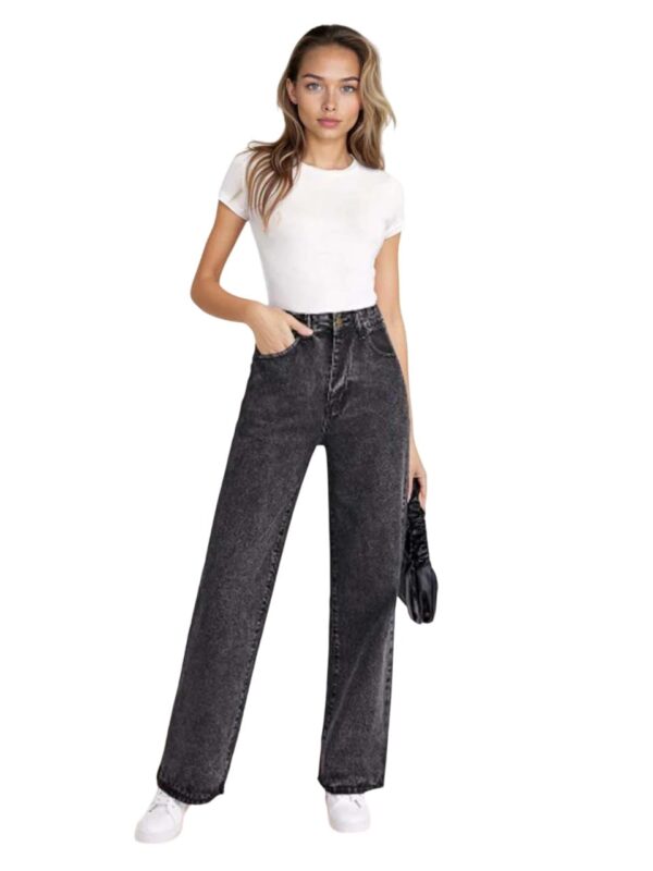 KOTTY Women Relaxed High Rise Cotton Lycra Blend Ankle Length Jeans