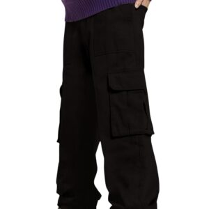 GRECIILOOKS Men's Regular Fit Low Rise Cargos Trousers | Baggy Cargo Pants for Man | Loose Fit | Treck Pent with Multiple Pockets (Available in Plus Size and Combo Pack of 2)