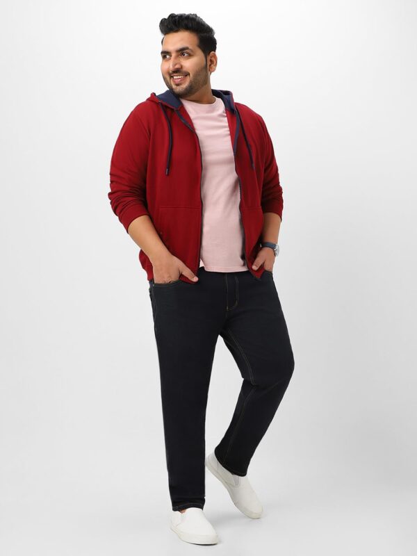 Urbano Plus Men's Cotton Zippered Hooded Casual Winterwear Sweatshirt - Image 5